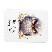 Dit is mijn vrolijke gezicht chagrijnige vogel koe magneet (Horizontaal)