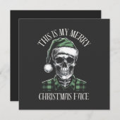 Dit is mijn vrolijke kerstgezicht feestdagenkaart (Voorkant / Achterkant)