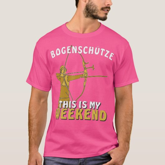 Dit is mijn weekend boogschutter schietsport boogs t-shirt (Voorkant)