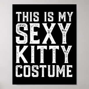 Dit is mijn Y Kat kostuum leuk Gemakkelijk Hallowe Poster