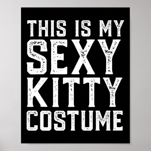 Dit is mijn Y Kat kostuum leuk Gemakkelijk Hallowe Poster (Voorkant)