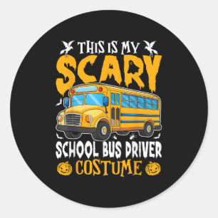 Dit Is Mijn Y Schoolbuschauffeur Grappige Kostuum Ronde Sticker