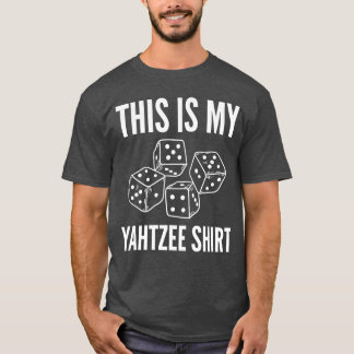 Dit is mijn Yahtzee-speler dobbelspel meisje T-shirt