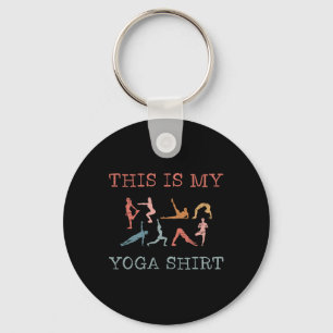 Dit Is Mijn Yoga Design Yoga Posities Vinyasa Flow Sleutelhanger