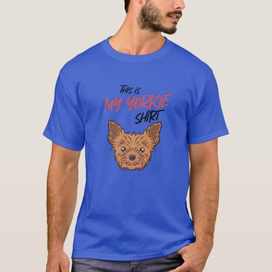 Dit is mijn Yorkie Funny Dog Owner Yorkshire T-shirt (Voorkant)