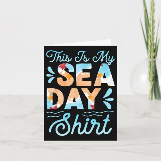 Dit is mijn Zee dag familie zomervakantie strand V Kaart (Voorkant)