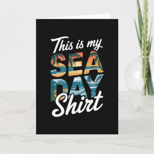 Dit Is Mijn Zee-dag T-shirt Funny Cruise Familie M Kaart
