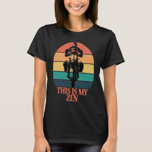 Dit is mijn Zen Retro Sunset Motorcycle Adventure  T-shirt