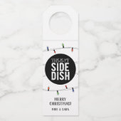 Dit is mijn zijdekerst flessenhanger (Voorkant)