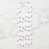 Dit is mijn zijdekerst flessenhanger (Achterkant)