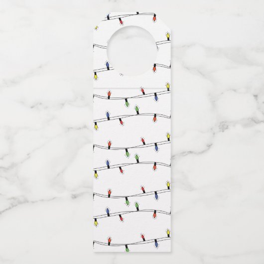 Dit is mijn zijdekerst flessenhanger (Achterkant)