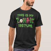 Dit is mijn zombie kostuum Halloween eng T-shirt (Voorkant)