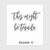 Dit is misschien Tequila-waterflesplezier  Sticker (Vel)