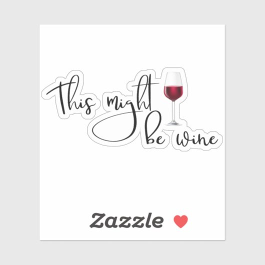 Dit is misschien Wijnwaterflesje. Sticker (Vel)