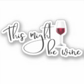 Dit is misschien Wijnwaterflesje. Sticker (Voorkant)