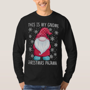 Dit is m'n kerstcadeau Pajama Polka Dot Gnome T-shirt
