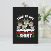 Dit is m'n kerstcadeaubon met kerstpajama bedankkaart (Staand voorkant)