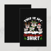 Dit is m'n kerstcadeaubon met kerstpajama bedankkaart (Voorkant / Achterkant)