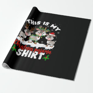Dit is m'n kerstcadeaubon met kerstpajama cadeaupapier