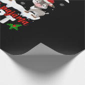Dit is m'n kerstcadeaubon met kerstpajama cadeaupapier (Hoek)