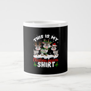 Dit is m'n kerstcadeaubon met kerstpajama grote koffiekop