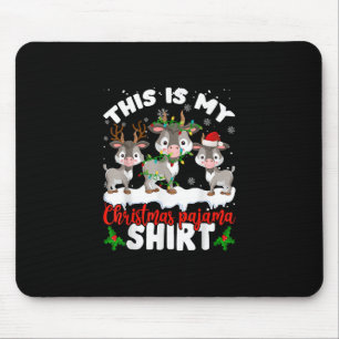 Dit is m'n kerstcadeaubon met kerstpajama muismat