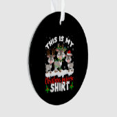 Dit is m'n kerstcadeaubon met kerstpajama ornament (voorkant)