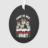 Dit is m'n kerstcadeaubon met kerstpajama ornament (voorkant)