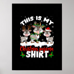 Dit is m'n kerstcadeaubon met kerstpajama poster