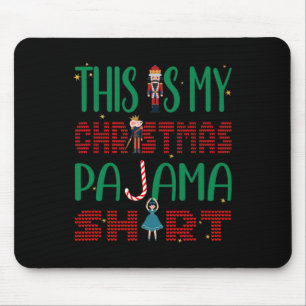 Dit is m'n kerstpajama grappige familie. muismat
