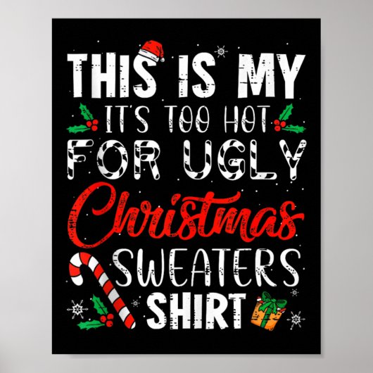 Dit is m'n te warm voor lelijke kerst. poster (Voorkant)
