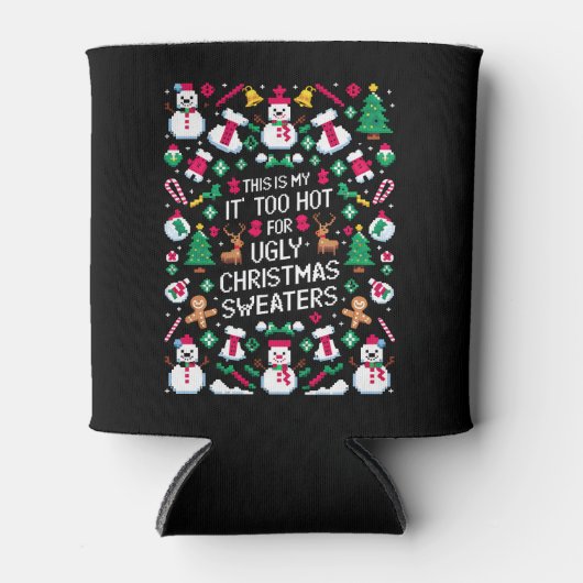 Dit is m'n te warme kerstkeuken. blikjeskoeler (Voorkant)