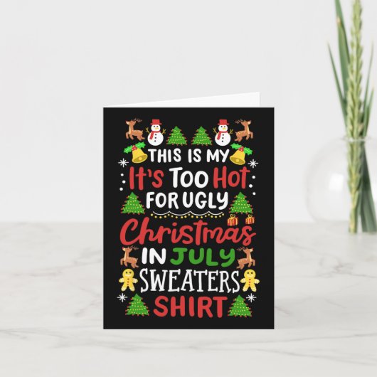 Dit is m'n te warme kerstkeuken. kaart (Voorkant)