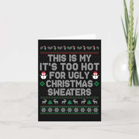 Dit is m'n te warme kerstkeuken. kaart (Voorkant)