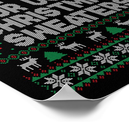 Dit is m'n te warme kerstkeuken. poster (Hoek)