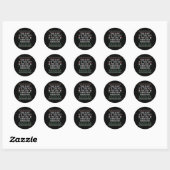 Dit is m'n te warme kerstkeuken. ronde sticker (Vel)