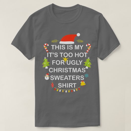 Dit is m'n te warme kerstkeuken. t-shirt (Design voorkant)