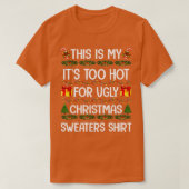 Dit is m'n te warme kerstkeuken. t-shirt (Design voorkant)