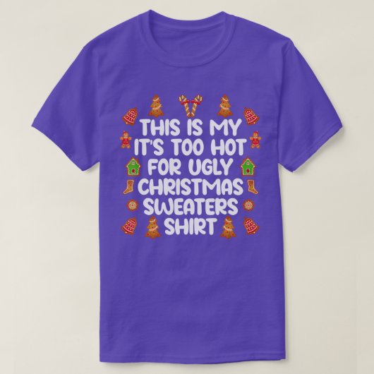 Dit is m'n te warme kerstkeuken. t-shirt (Design voorkant)