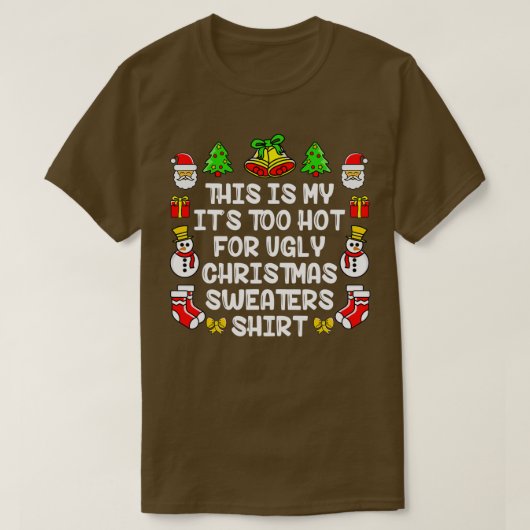 Dit is m'n te warme kerstkeuken. t-shirt (Design voorkant)