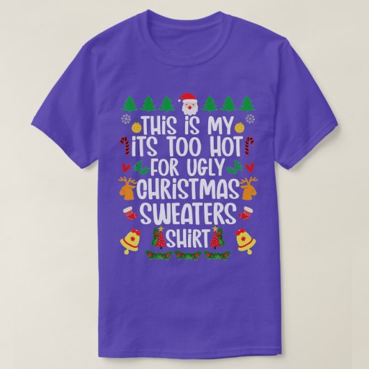 Dit is m'n te warme kerstkeuken. t-shirt (Design voorkant)