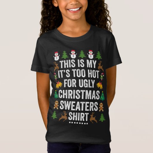 Dit is m'n te warme kerstkeuken. t-shirt (Voorkant)
