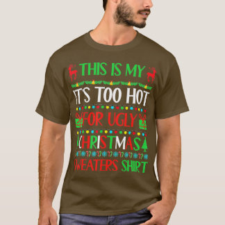 Dit is m'n te warme kerstkeuken. t-shirt