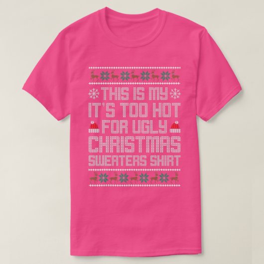 Dit is m'n te warme kerstkeuken. t-shirt (Design voorkant)