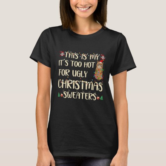 Dit is m'n te warme kerstkeuken. t-shirt (Voorkant)
