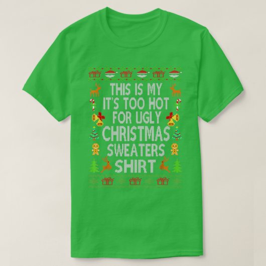 Dit is m'n te warme kerstkeuken. t-shirt (Design voorkant)