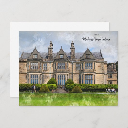 Dit is Muckross House - Killarney - Ierland Briefkaart (Voorkant / Achterkant)