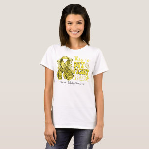 Dit is My Fight Spina Bifida Warrior Boxing Handsc T-shirt