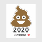 Dit is naar een beter volgend jaar | PooJaar 2020 Sticker (Vel)