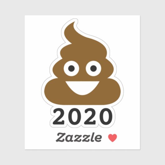 Dit is naar een beter volgend jaar | PooJaar 2020 Sticker (Vel)